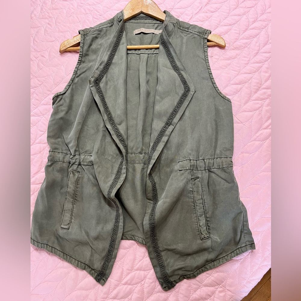 Max jeans green cargo vest